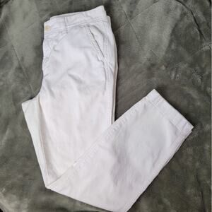 J.Crew White Chino Pants Women’s Size 2 Classic Cotton Straight Casual Capsule